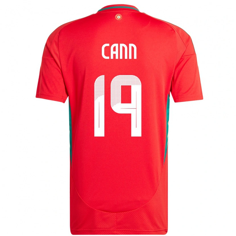 Danxen Homem Camisola País De Gales Ethan Cann #19 Vermelho Principal 24-26 Camisa