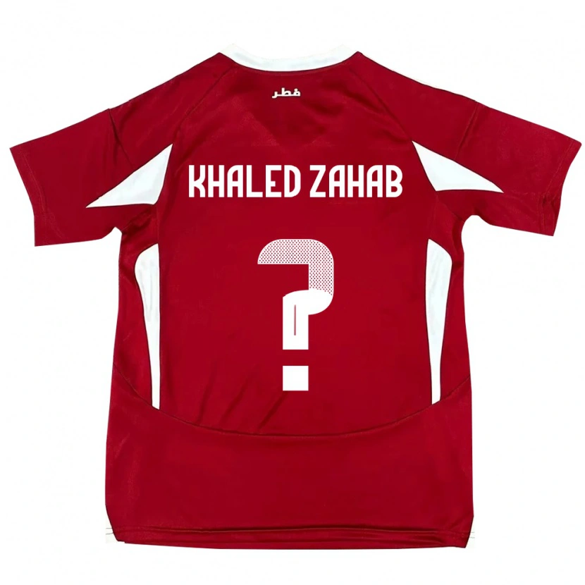 Danxen Homem Camisola Catar Abdelrahman Khaled Zahab #0 Vermelho Principal 24-26 Camisa