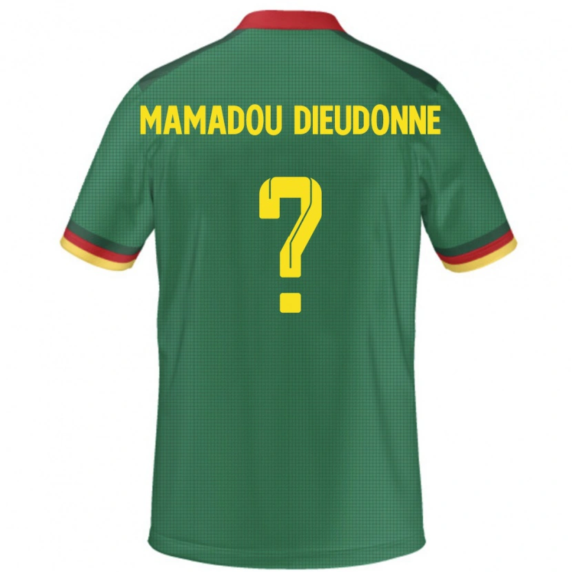 Danxen Homem Camisola Camarões Malik Mamadou Dieudonne #0 Verde Principal 24-26 Camisa