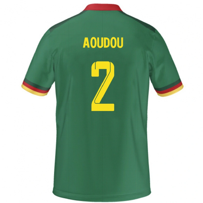 Danxen Homem Camisola Camarões Moussa Aoudou #2 Verde Principal 24-26 Camisa