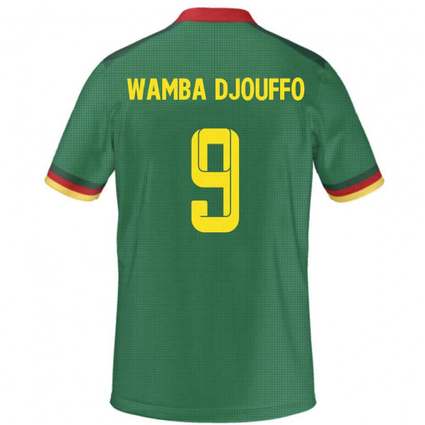 Danxen Homem Camisola Camarões Leonel Wamba Djouffo #9 Verde Principal 24-26 Camisa