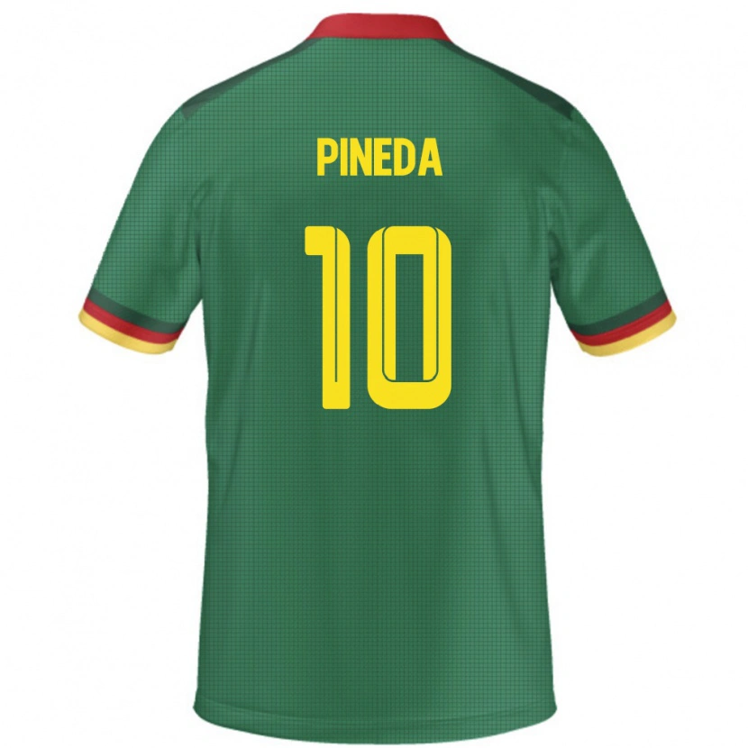 Danxen Homem Camisola Camarões Etienne Eto O Pineda #10 Verde Principal 24-26 Camisa