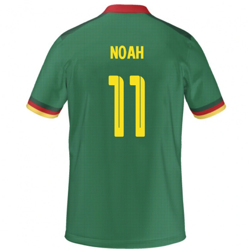 Danxen Homem Camisola Camarões Yanick Noah #11 Verde Principal 24-26 Camisa