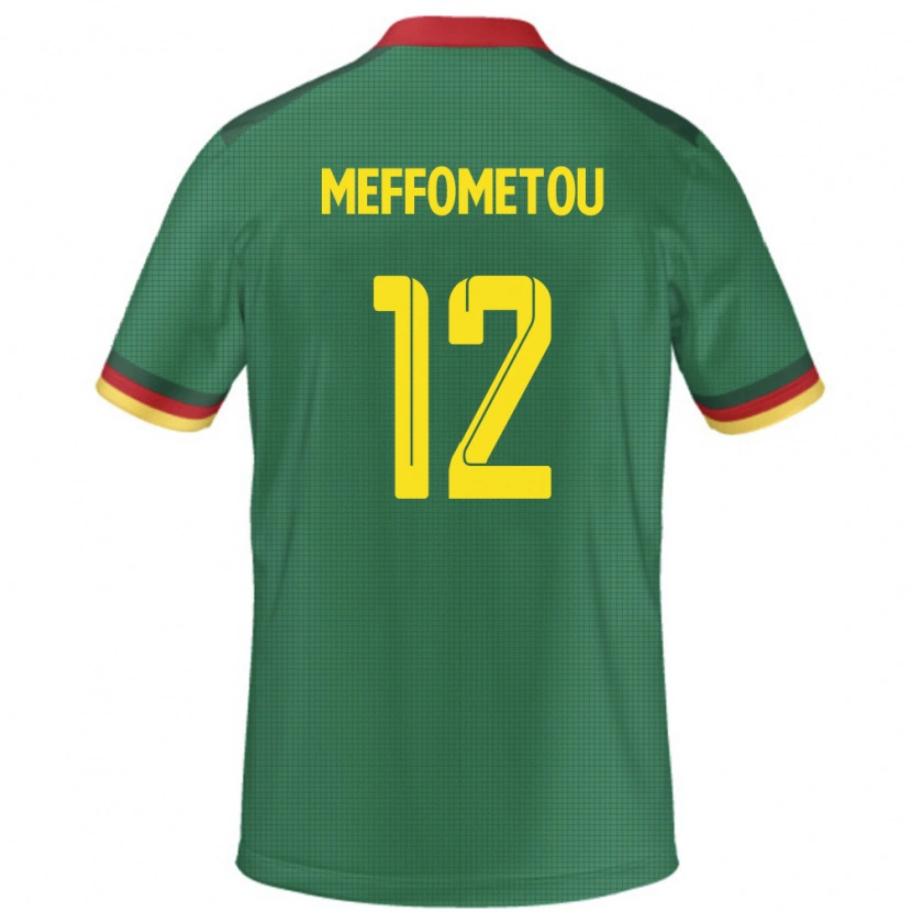 Danxen Homem Camisola Camarões Falonne Meffometou #12 Verde Principal 24-26 Camisa