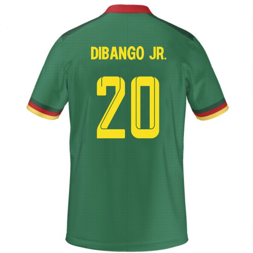 Danxen Homem Camisola Camarões Yvan Dibango #20 Verde Principal 24-26 Camisa
