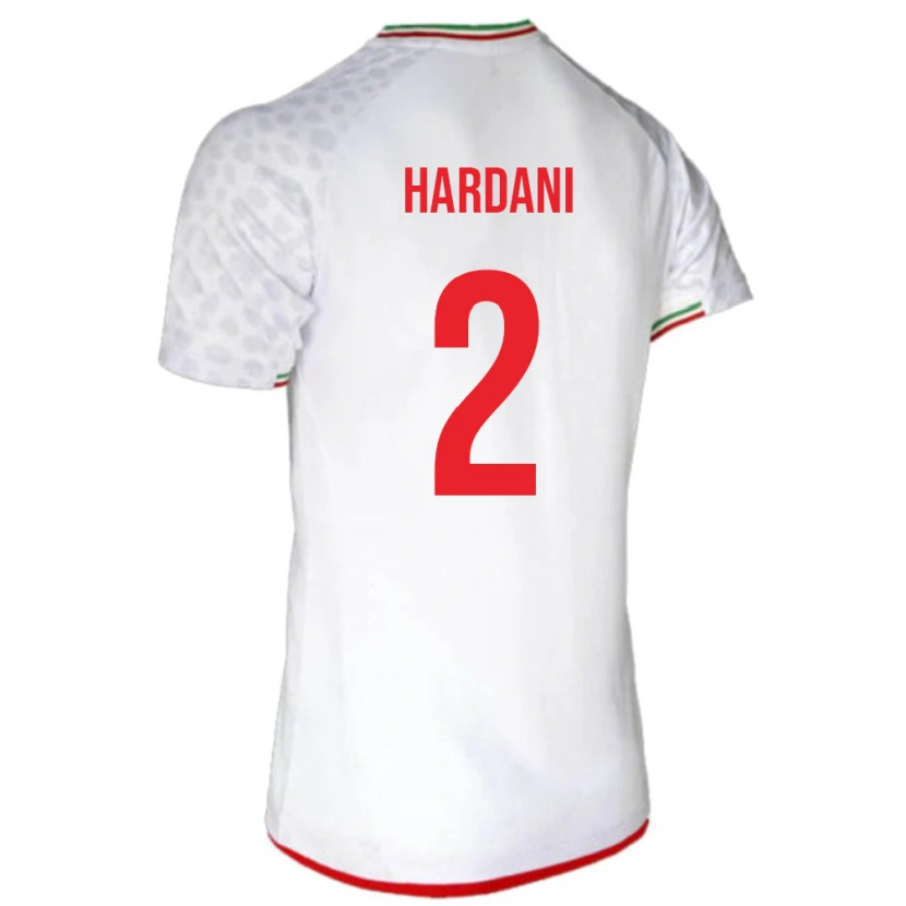 Danxen Homem Camisola Irã Saleh Hardani #2 Branco Principal 24-26 Camisa