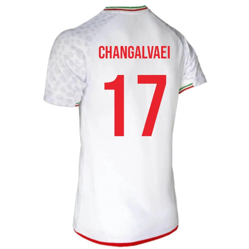 Danxen Homem Camisola Irã Amirreza Changalvaei #17 Branco Principal 24-26 Camisa
