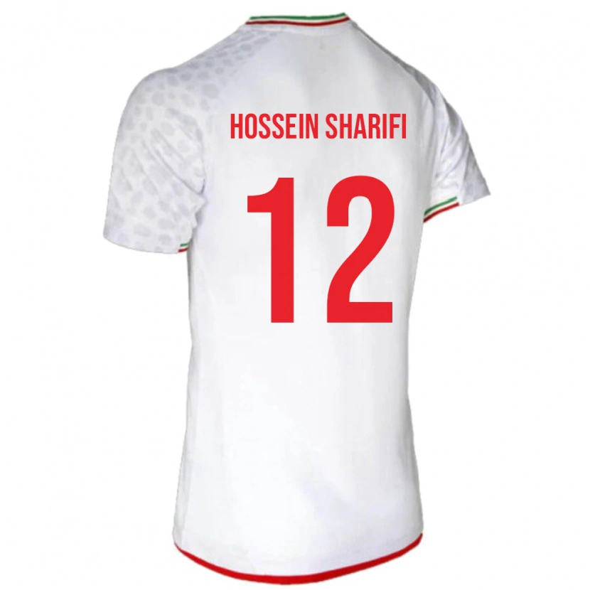 Danxen Homem Camisola Irã Mohammad Hossein Sharifi #12 Branco Principal 24-26 Camisa