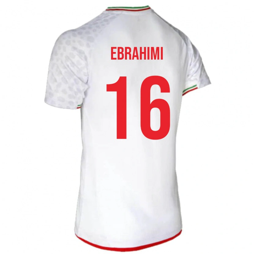 Danxen Homem Camisola Irã Omid Ebrahimi #16 Branco Principal 24-26 Camisa