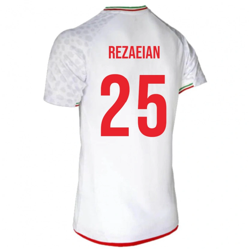 Danxen Homem Camisola Irã Ramin Rezaeian #25 Branco Principal 24-26 Camisa