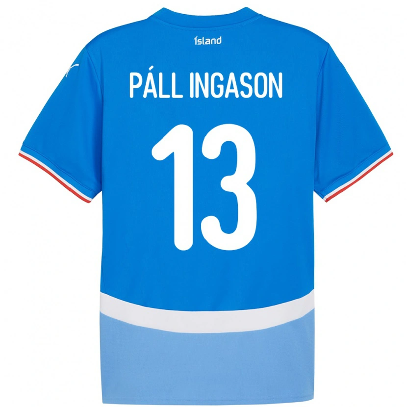 Danxen Homem Camisola Islândia Sverrir Páll Ingason #13 Azul Principal 24-26 Camisa