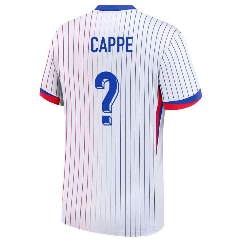 Danxen Homem Camisola França Djibril Cappe #0 Branco Alternativa 24-26 Camisa