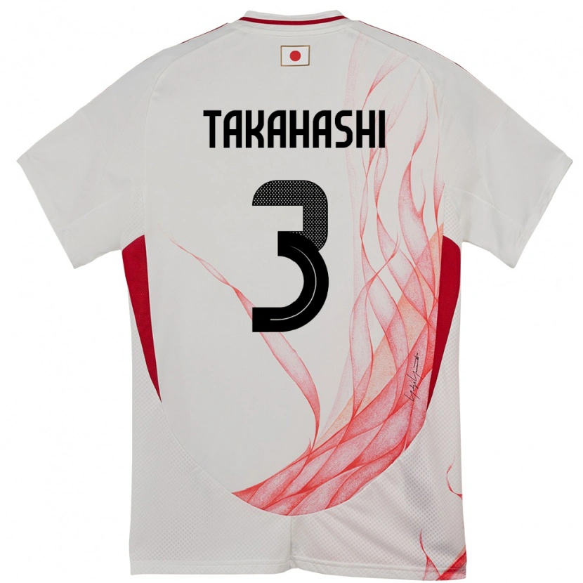 Danxen Homem Camisola Japão Niko Takahashi #3 Branco Alternativa 24-26 Camisa