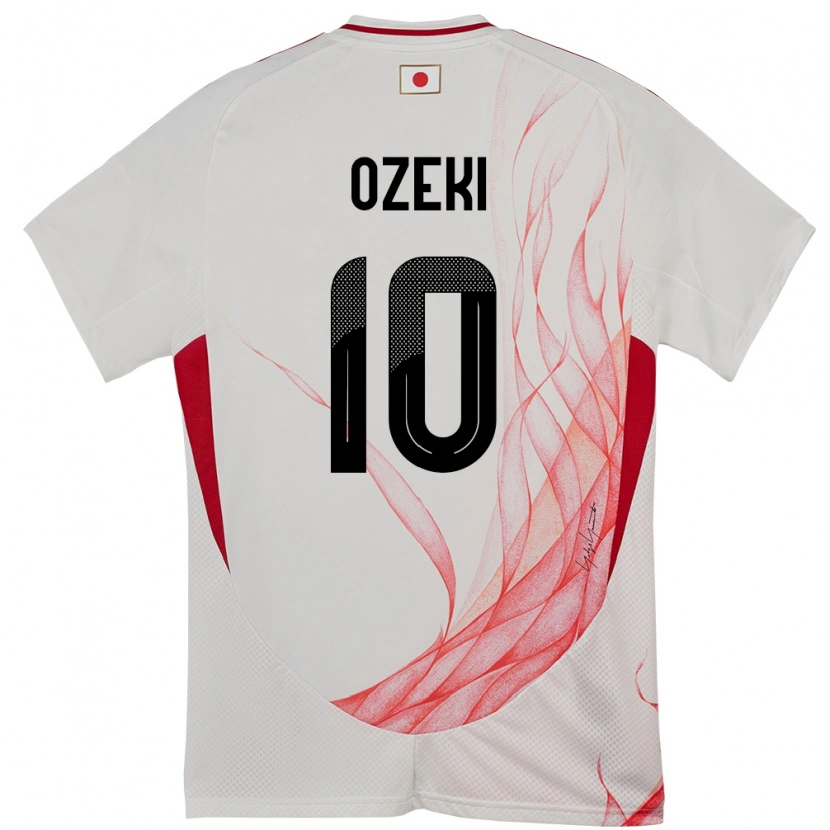 Danxen Homem Camisola Japão Yuto Ozeki #10 Branco Alternativa 24-26 Camisa