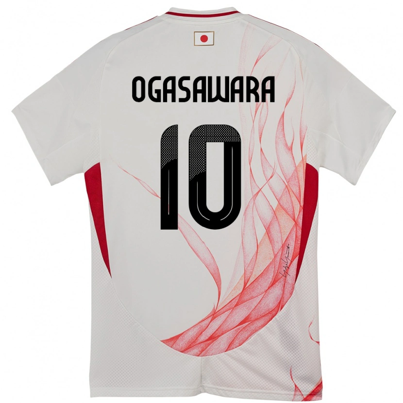 Danxen Homem Camisola Japão Hiro Ogasawara #10 Branco Alternativa 24-26 Camisa