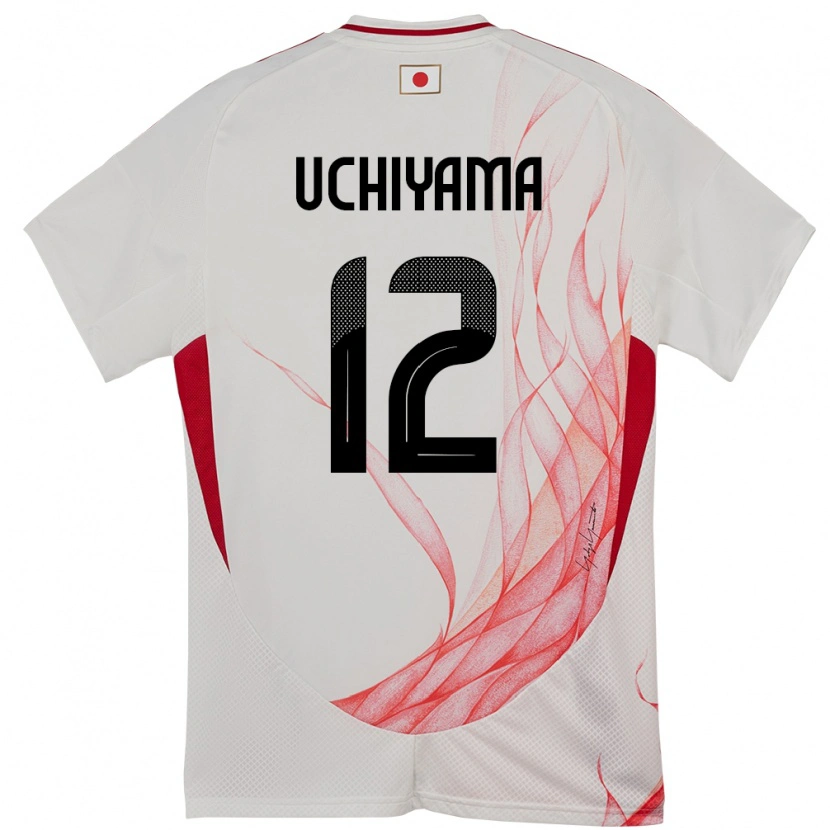 Danxen Homem Camisola Japão Shota Uchiyama #12 Branco Alternativa 24-26 Camisa