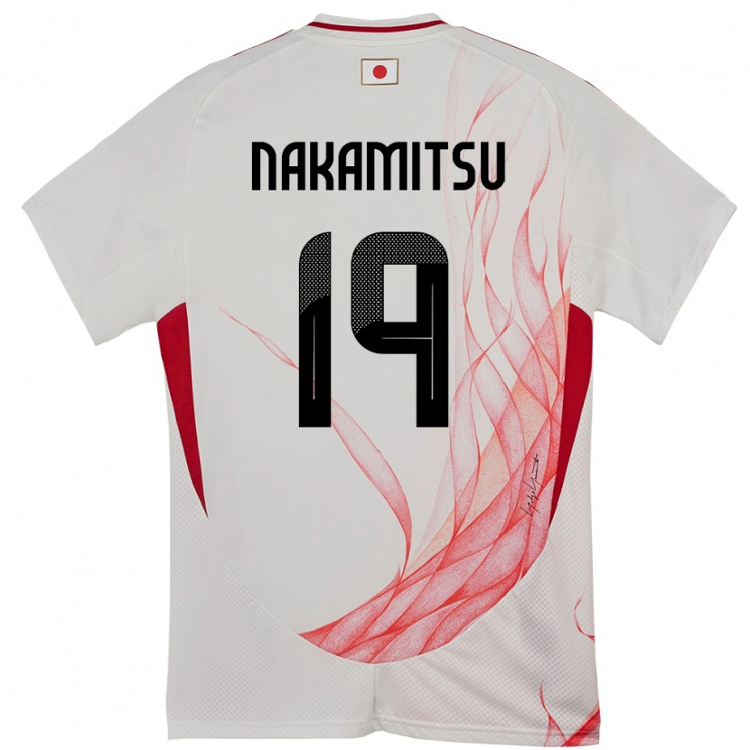 Danxen Homem Camisola Japão Kanata Nakamitsu #19 Branco Alternativa 24-26 Camisa