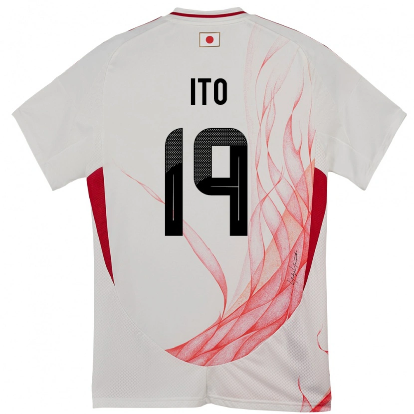 Danxen Homem Camisola Japão Yu Ito #19 Branco Alternativa 24-26 Camisa