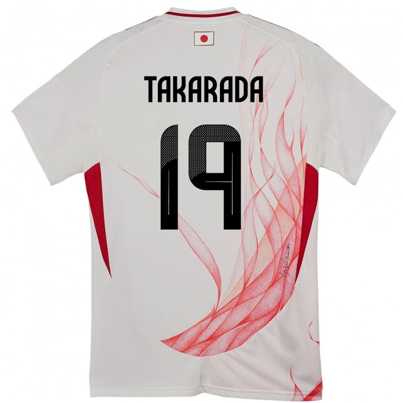 Danxen Homem Camisola Japão Saori Takarada #19 Branco Alternativa 24-26 Camisa