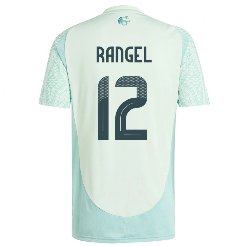 Danxen Homem Camisola México Raúl Rangel #12 Linho Verde Alternativa 24-26 Camisa