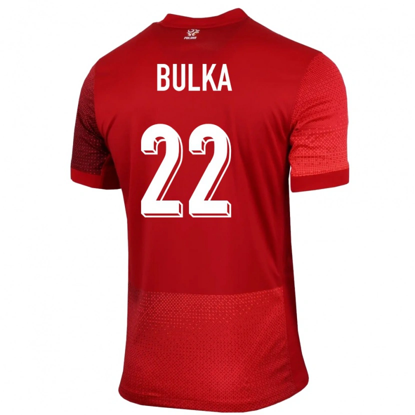 Danxen Homem Camisola Polónia Marcin Bulka #22 Vermelho Alternativa 24-26 Camisa
