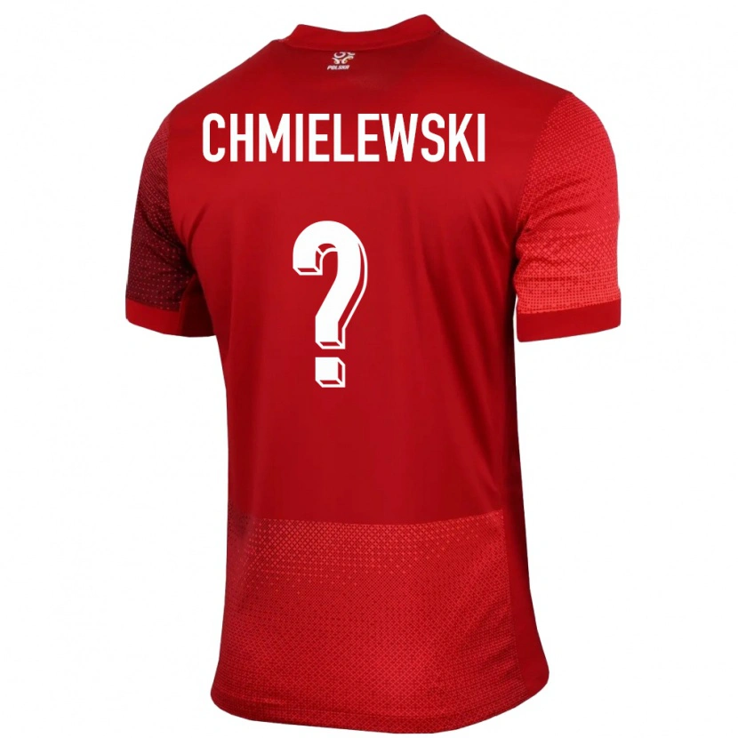 Danxen Homem Camisola Polónia Jakub Chmielewski #0 Vermelho Alternativa 24-26 Camisa