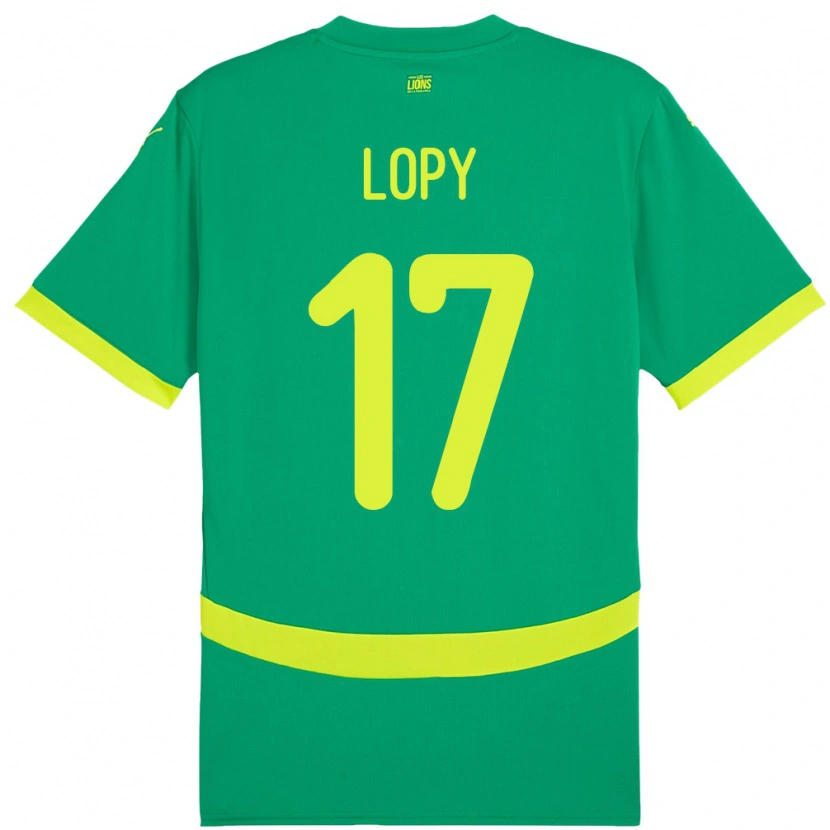 Danxen Homem Camisola Senegal Dion Lopy #17 Verde Alternativa 24-26 Camisa