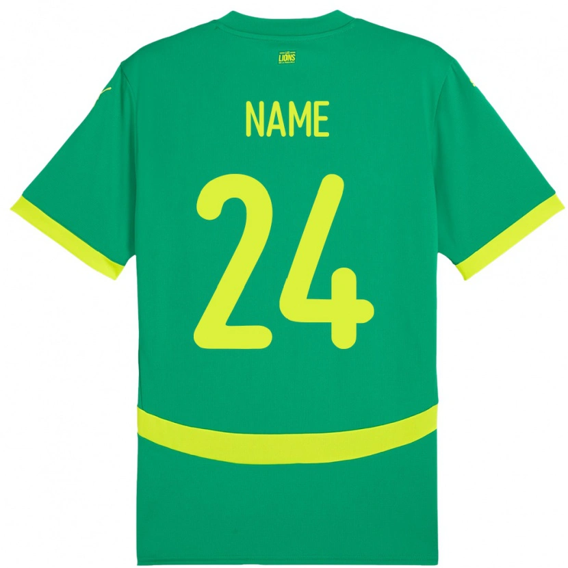 Danxen Homem Camisola Senegal Moustapha Name #24 Verde Alternativa 24-26 Camisa