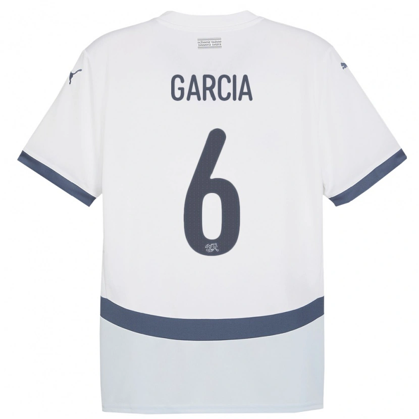 Danxen Homem Camisola Suiça Ulisses Garcia #6 Branco Alternativa 24-26 Camisa