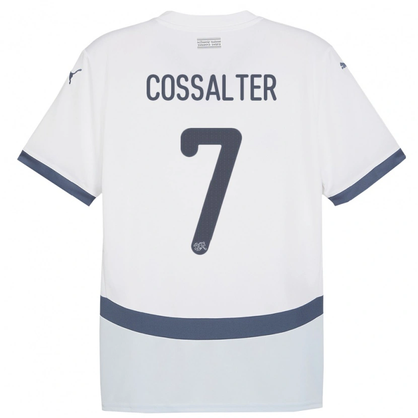 Danxen Homem Camisola Suiça Ivan Cossalter #7 Branco Alternativa 24-26 Camisa