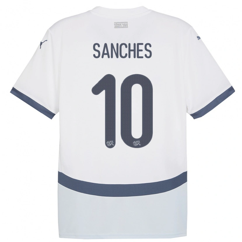 Danxen Homem Camisola Suiça Alvyn Sanches #10 Branco Alternativa 24-26 Camisa