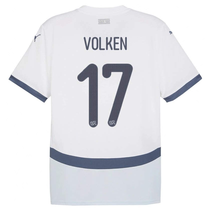 Danxen Homem Camisola Suiça Neil Volken #17 Branco Alternativa 24-26 Camisa