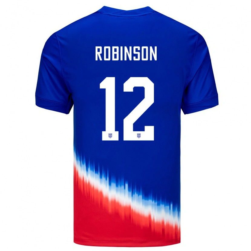 Danxen Homem Camisola Estados Unidos Miles Robinson #12 Azul Alternativa 24-26 Camisa