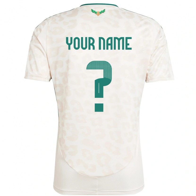 Danxen Homem Camisola Arábia Saudita Seu Nome #0 Branco Alternativa 24-26 Camisa
