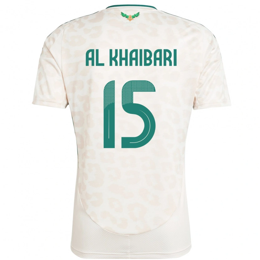 Danxen Homem Camisola Arábia Saudita Abdullah Al-Khaibari #15 Branco Alternativa 24-26 Camisa