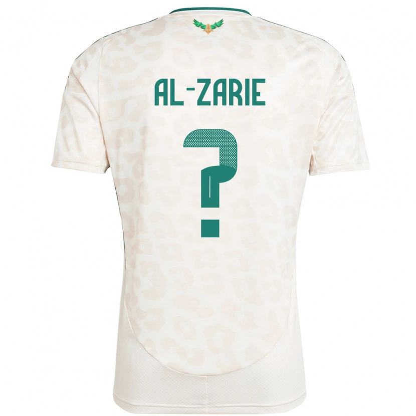 Danxen Homem Camisola Arábia Saudita Hussain Al-Zarie #0 Branco Alternativa 24-26 Camisa