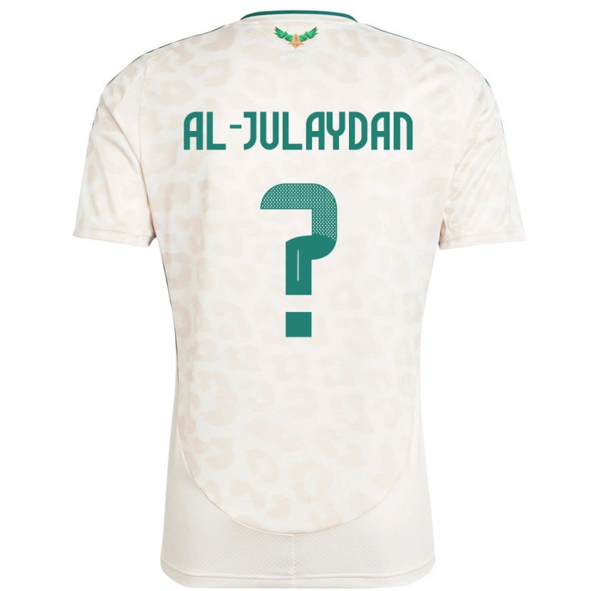 Danxen Homem Camisola Arábia Saudita Ahmed Al-Julaydan #0 Branco Alternativa 24-26 Camisa