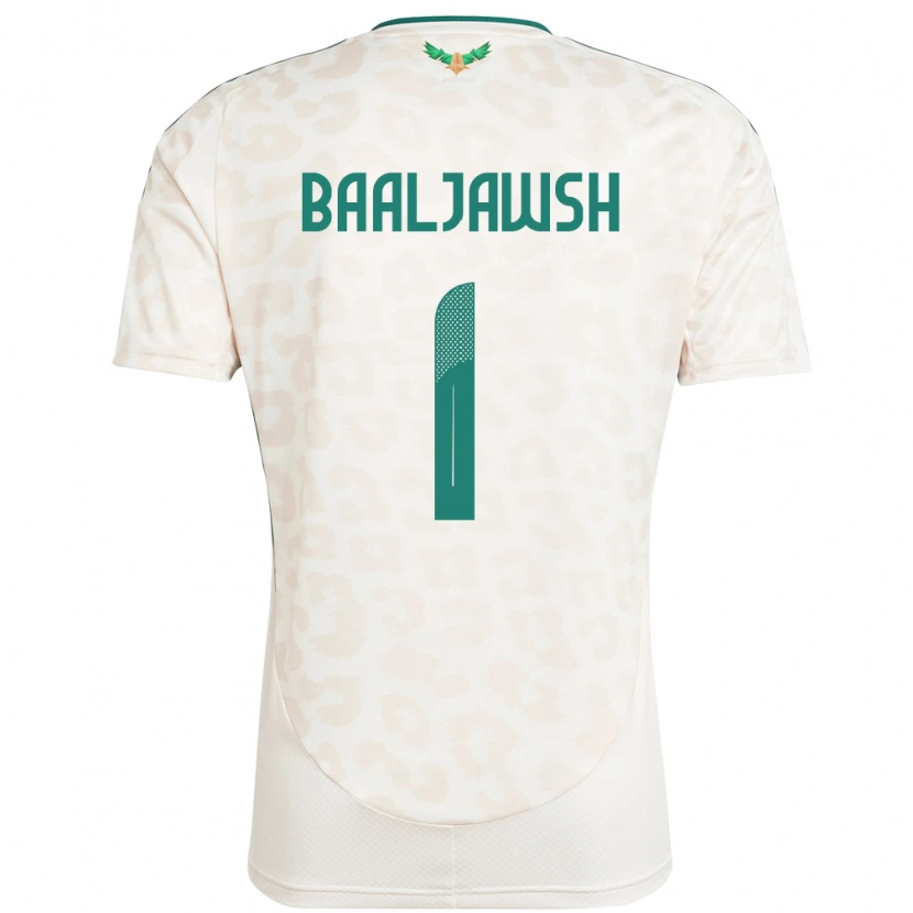Danxen Homem Camisola Arábia Saudita Turki Baaljawsh #1 Branco Alternativa 24-26 Camisa