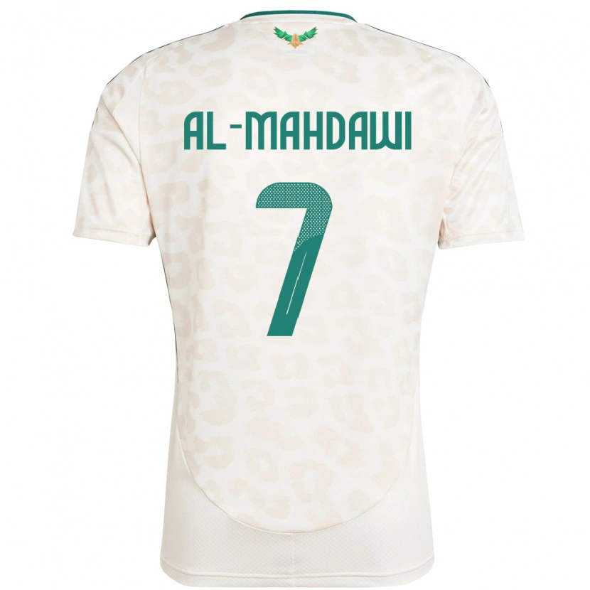 Danxen Homem Camisola Arábia Saudita Ali Al-Mahdawi #7 Branco Alternativa 24-26 Camisa