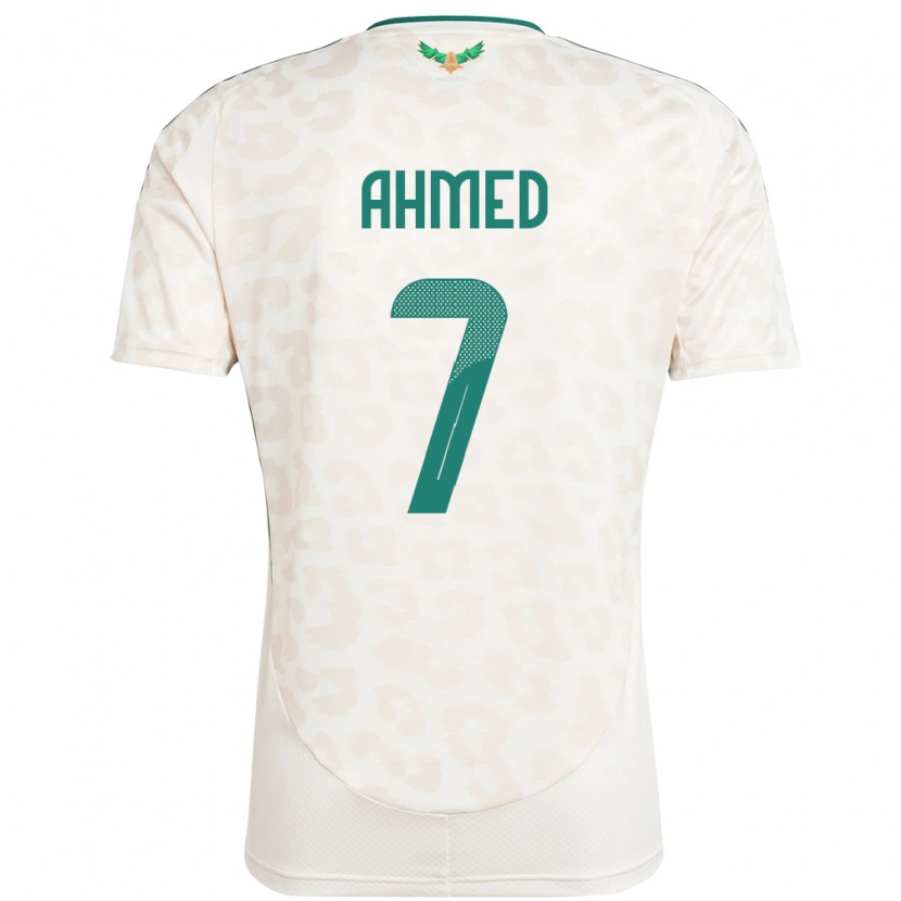 Danxen Homem Camisola Arábia Saudita Thari Ahmed #7 Branco Alternativa 24-26 Camisa