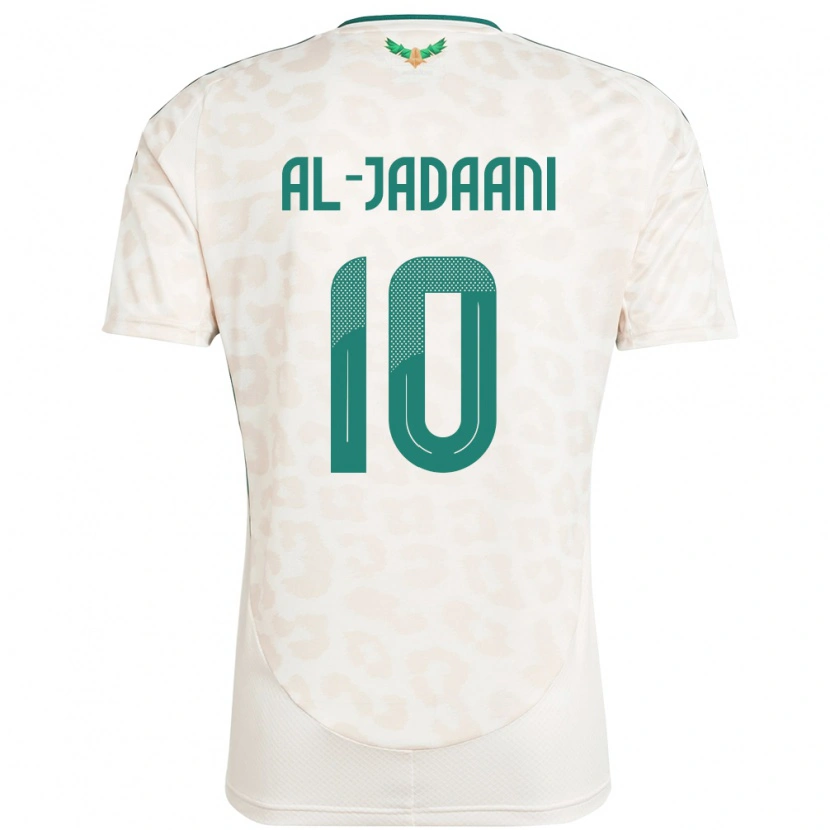 Danxen Homem Camisola Arábia Saudita Nawaf Al-Jadaani #10 Branco Alternativa 24-26 Camisa