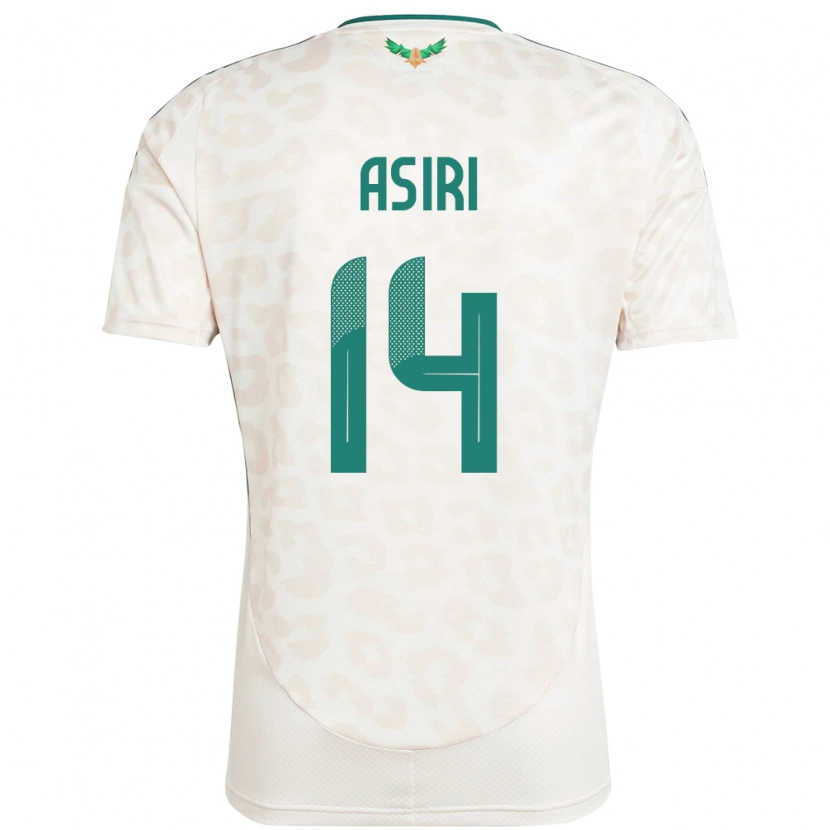 Danxen Homem Camisola Arábia Saudita Abdulaziz Asiri #14 Branco Alternativa 24-26 Camisa