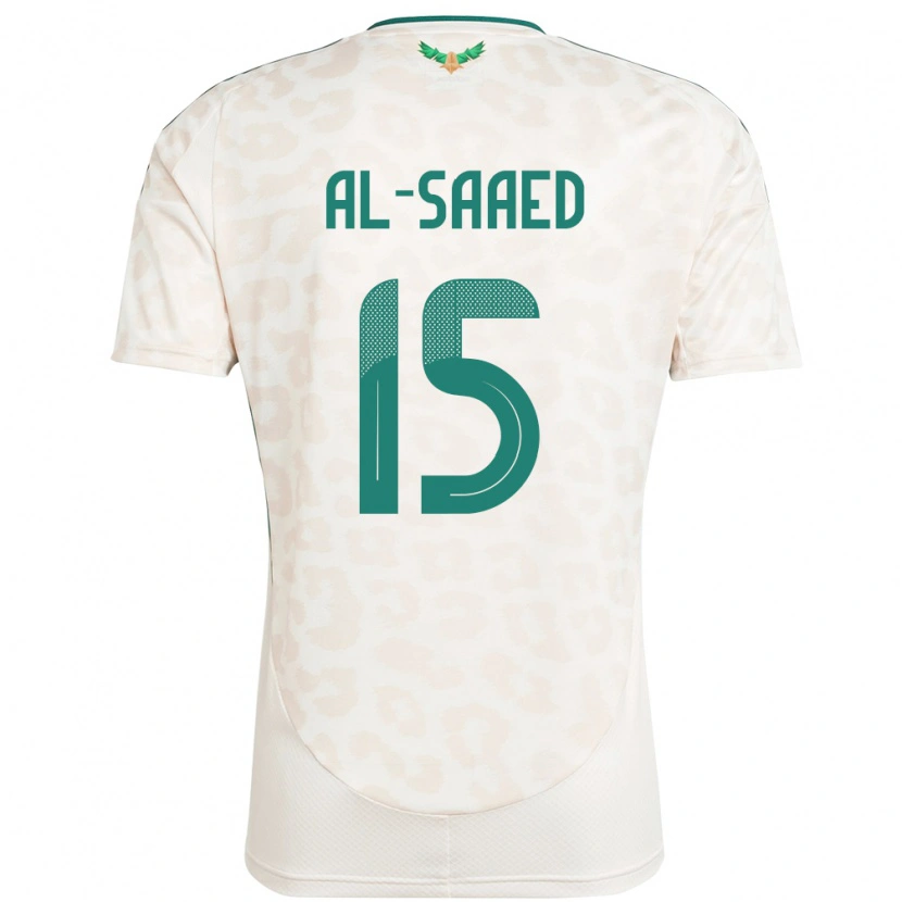 Danxen Homem Camisola Arábia Saudita Turki Abdullah Al-Saaed #15 Branco Alternativa 24-26 Camisa