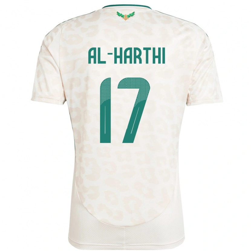 Danxen Homem Camisola Arábia Saudita Adel Al-Harthi #17 Branco Alternativa 24-26 Camisa