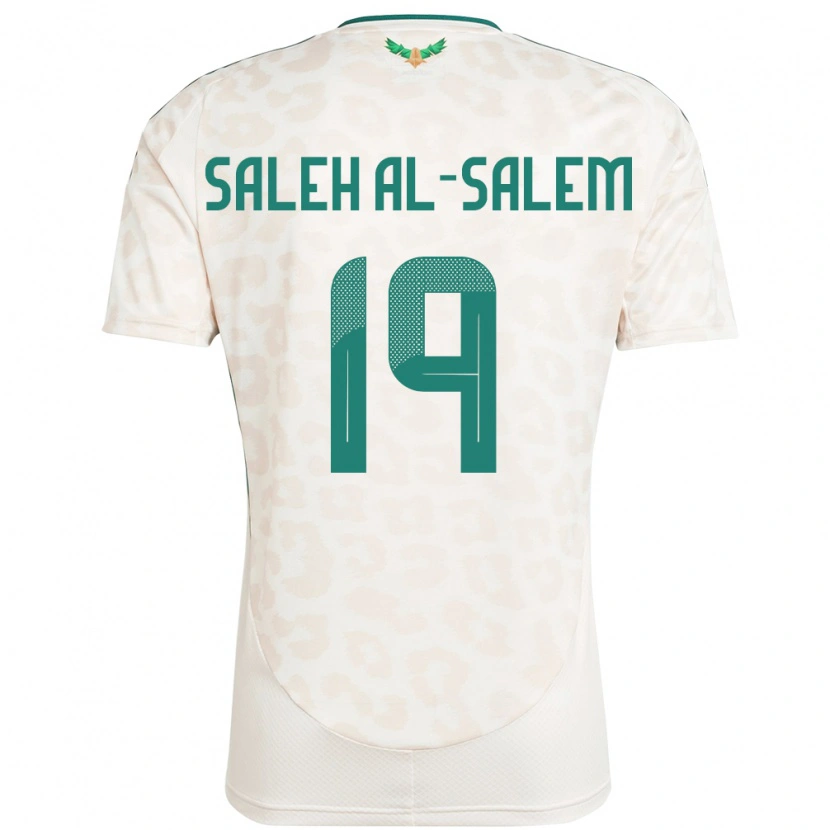 Danxen Homem Camisola Arábia Saudita Yousef Saleh Al-Salem #19 Branco Alternativa 24-26 Camisa