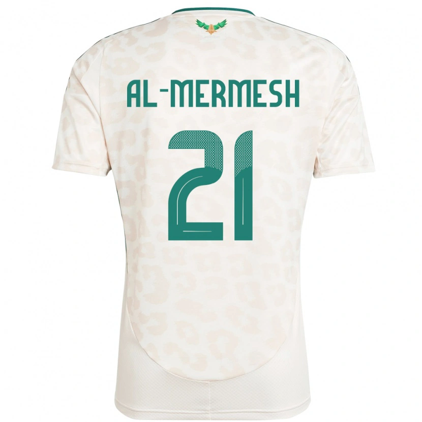 Danxen Homem Camisola Arábia Saudita Osama Al-Mermesh #21 Branco Alternativa 24-26 Camisa