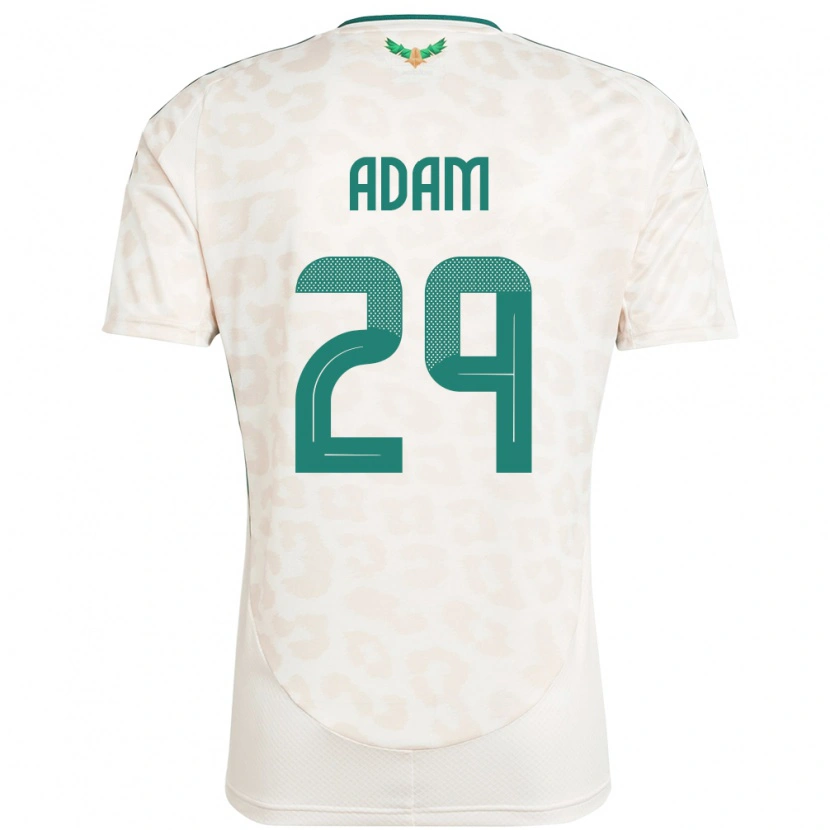 Danxen Homem Camisola Arábia Saudita Hamed Adam #29 Branco Alternativa 24-26 Camisa