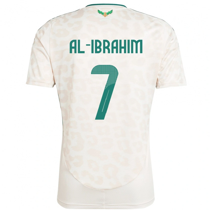 Danxen Homem Camisola Arábia Saudita Noura Al Ibrahim #7 Branco Alternativa 24-26 Camisa