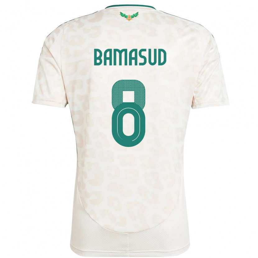 Danxen Homem Camisola Arábia Saudita Ahmed Bamasud #8 Branco Alternativa 24-26 Camisa