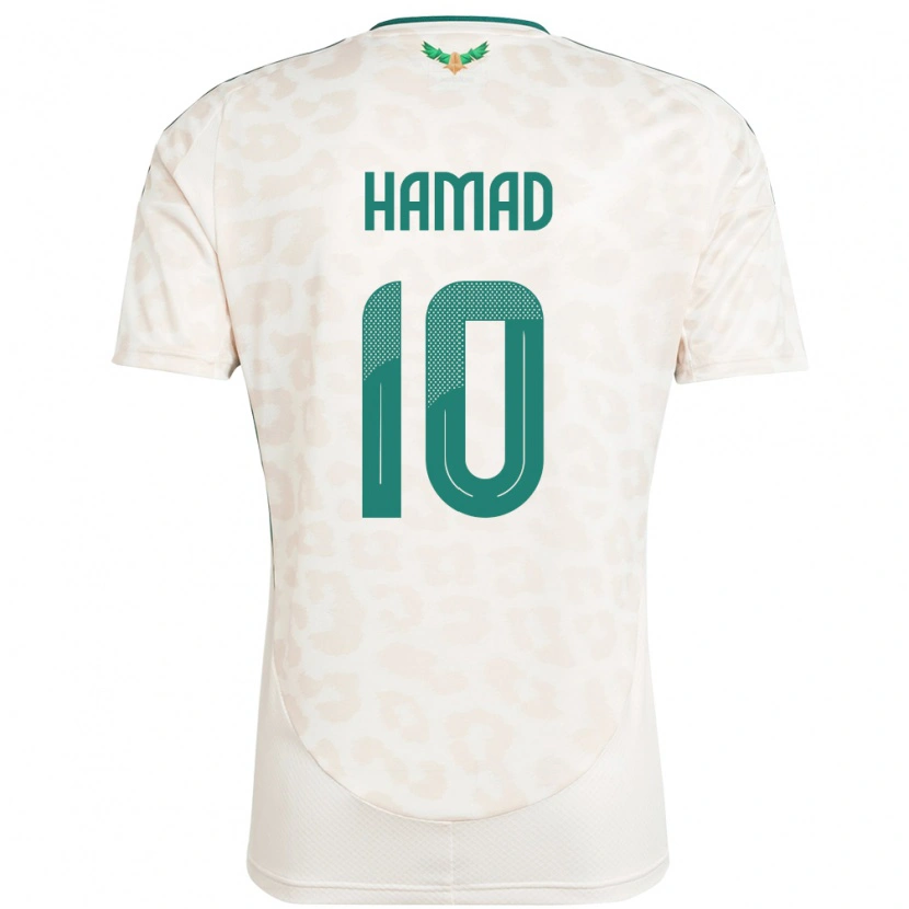 Danxen Homem Camisola Arábia Saudita Sarah Hamad #10 Branco Alternativa 24-26 Camisa